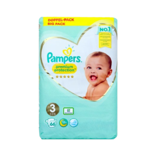 بامبرز حماية مميزة رقم 3، 6-10 كجم، 66 حفاضة